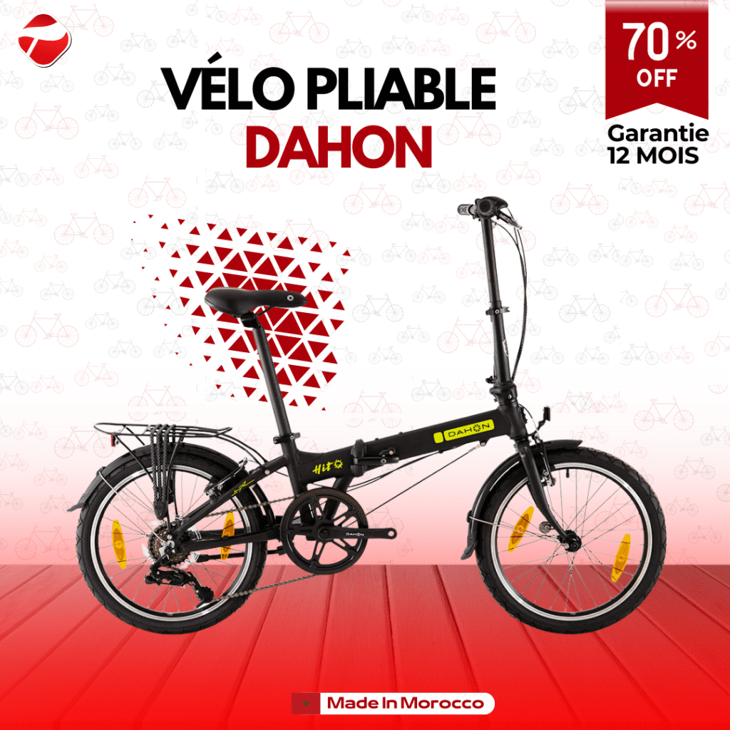 MINERVA Vélo pliable aluminium 6 speed noir - Sport